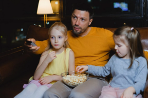 father and daughters